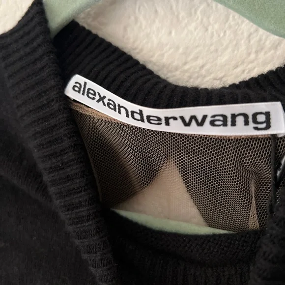 EUC Alexander Wang Over The Shoulder Drape Pullover Sweater $550 S